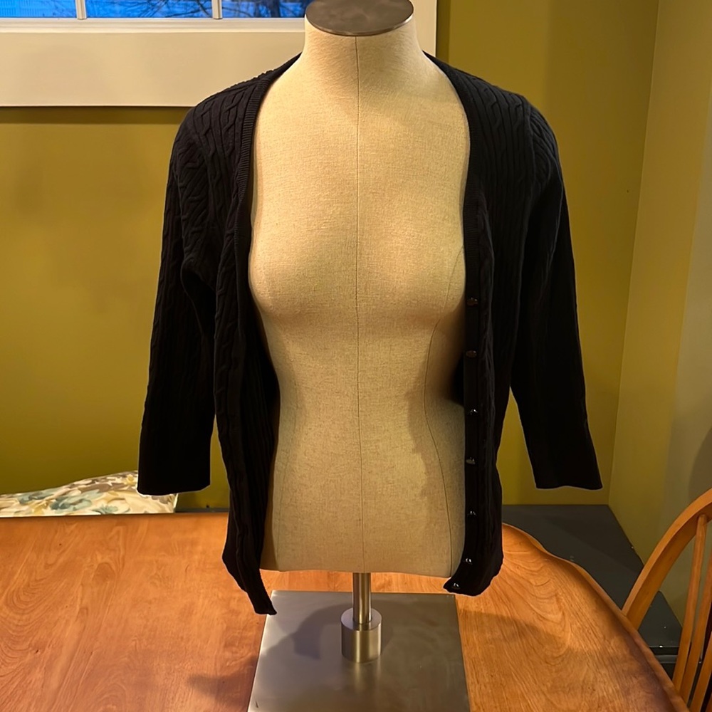 Women’s Black Cardigan Talbots